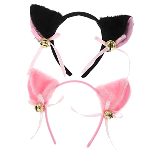 Veemoon 2 Stück Teiliges Katzenohren Haarreif für Mädchen Leichtes Bequemes Niedliches Stirnband mit Glocken Accessoire für Cosplay Partys Karneval und Alltag aus Hochwertigem Stoff Veemoon 2 Stück Teiliges Katzenohren Haarreif für Mädchen Leichtes Bequemes Niedliches Stirnband mit Glocken Accessoire für Cosplay Partys Karneval und Alltag aus Hochwertigem Stoff von Veemoon