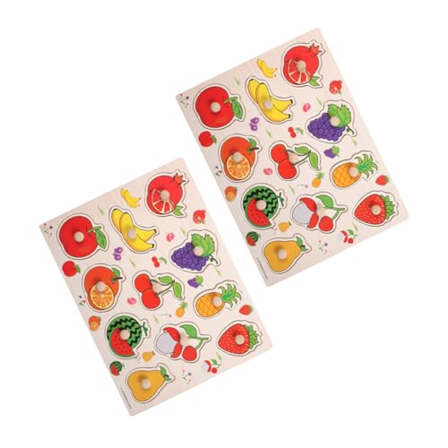 Veemoon 2 Stück Teiliges Montessori Holzpuzzle für Lernspielzeug Gemüse Motiven Pädagogisches Steckspiel für Hand Koordination Veemoon 2 Stück Teiliges Montessori Holzpuzzle für Lernspielzeug Gemüse Motiven Pädagogisches Steckspiel für Hand Koordination von Veemoon