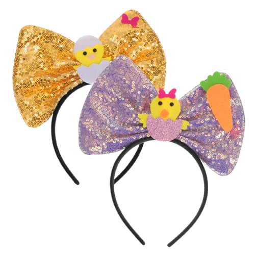 Veemoon 2 Stück Teiliges Ostern Haarreif mit Großen Glitzernden Schleifen Weiches Komfortables Material Funkelnde Pailletten Charmantes Design für Osterfeiern und Festliche Partys Veemoon 2 Stück Teiliges Ostern Haarreif mit Großen Glitzernden Schleifen Weiches Komfortables Material Funkelnde Pailletten Charmantes Design für Osterfeiern und Festliche Partys von Veemoon