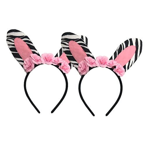 Veemoon 2 Stück Teiliges Zebra Ohren Haarreifen Party Haar Dekoration Niedliches und Langlebiges Stirnband mit Auffälligem Design für Mädchen und Festliche Anlässe von Veemoon