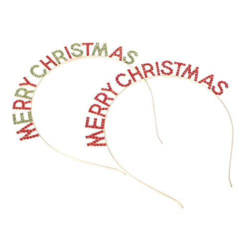 Veemoon 2 Stück Weihnachtliche Haarbänder Alphabet Haarschmuck Festival Kopfschmuck für Erwachsene Langlebig und Festlich für Party Kostüm Bühne Veemoon 2 Stück Weihnachtliche Haarbänder Alphabet Haarschmuck Festival Kopfschmuck für Erwachsene Langlebig und Festlich für Party Kostüm Bühne von Veemoon