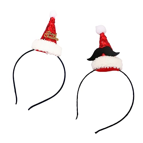 Veemoon 2 Stück Weihnachts Haarschmuck Hut Form Haarband mit Pailletten Accessoire für Weihnachtsfeiern und Partys Zufälliger Stil Auffällige Kopfbedeckung für Unvergessliche Veemoon 2 Stück Weihnachts Haarschmuck Hut Form Haarband mit Pailletten Accessoire für Weihnachtsfeiern und Partys Zufälliger Stil Auffällige Kopfbedeckung für Unvergessliche von Veemoon