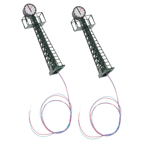 Veemoon 2 Stück Zuggitterlichtmodell Zubehör Für Bahnsteige Modelltischplatte Bahnsteiguhr Laternenpfahl Für Modelleisenbahn Straßenlaterne Lampe Uhrlicht Für Zuglayout Metall Grün Veemoon 2 Stück Zuggitterlichtmodell Zubehör Für Bahnsteige Modelltischplatte Bahnsteiguhr Laternenpfahl Für Modelleisenbahn Straßenlaterne Lampe Uhrlicht Für Zuglayout Metall Grün von Veemoon