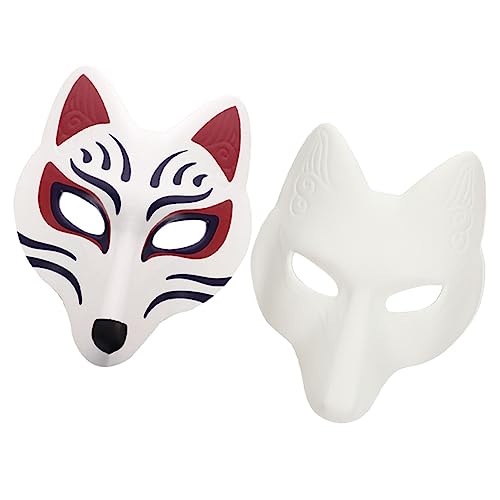 Veemoon 2 Stücke Fuchs Maske halloween masken halloweenmaske opmasken fox mask faschingsmasken Maskenkostüm Weiße Maskenmaskerade Katzenschwanz Kostüm Party-Masken- DIY-Masken Eva Veemoon 2 Stücke Fuchs Maske halloween masken halloweenmaske opmasken fox mask faschingsmasken Maskenkostüm Weiße Maskenmaskerade Katzenschwanz Kostüm Party-Masken- DIY-Masken Eva von Veemoon