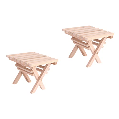 Veemoon 2 Stücke Miniatur Klapptisch Aus Holz – Perfekte Möbelzubehör Für Puppenhaus - Ideal Für Kreative Spielwelten Und Detailreiche Einrichtung Veemoon 2 Stücke Miniatur Klapptisch Aus Holz – Perfekte Möbelzubehör Für Puppenhaus - Ideal Für Kreative Spielwelten Und Detailreiche Einrichtung von Veemoon