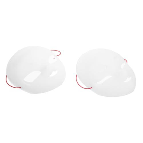 Veemoon 2 Stücke Weiße Diy Gesichtsmaske mit Mesh Garn Atmungsaktive Stabile Party Masken zum Bemalen und Verkleiden für Frauen für Halloween Maskerade und Cosplay von Veemoon