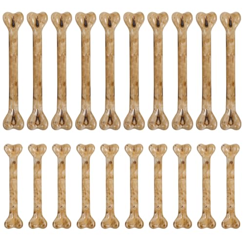 Veemoon 20 Stück Halloween-Knochen, Künstliche Skelett-kostümknochen aus Kunststoff, für Bastelarbeiten, Party-zubehör, DIY-Ornamente Veemoon 20 Stück Halloween-Knochen, Künstliche Skelett-kostümknochen aus Kunststoff, für Bastelarbeiten, Party-zubehör, DIY-Ornamente von Veemoon