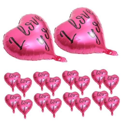 Veemoon 20 Stück Teiliges Herzluftballon Set aus Schwarzem Aluminiumfolie Dekorative Valentinstags und Hochzeitsballons für Frauen I Love You für Verlobung und Geburtstag Veemoon 20 Stück Teiliges Herzluftballon Set aus Schwarzem Aluminiumfolie Dekorative Valentinstags und Hochzeitsballons für Frauen I Love You für Verlobung und Geburtstag von Veemoon