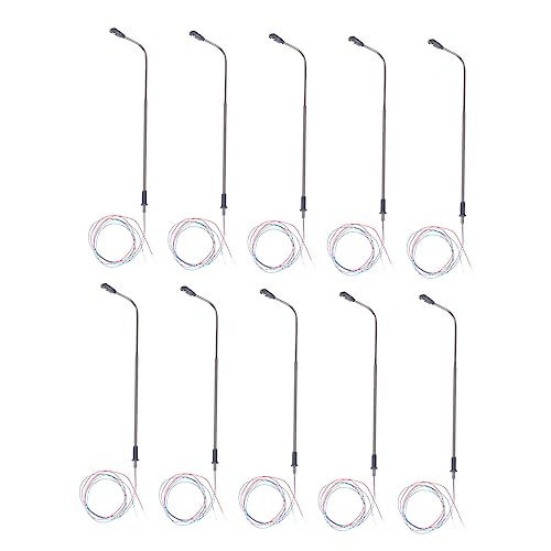 Veemoon 20 Stück Teiliges Modelleisenbahn LED Straßenlaternen aus Edelstahl mit Integriertem LED Licht Langlebige Modell Lampenpfähle für Landschaft und Diorama Beleuchtung Veemoon 20 Stück Teiliges Modelleisenbahn LED Straßenlaternen aus Edelstahl mit Integriertem LED Licht Langlebige Modell Lampenpfähle für Landschaft und Diorama Beleuchtung von Veemoon