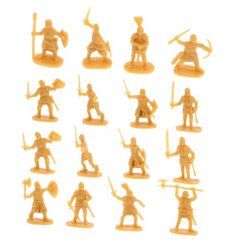 Veemoon 200 Stück Mini Mittelalterliche Soldaten Figuren Kunststoff Armee Modelle mit Realistischem Design Langlebige Miniatur Soldaten für Sammler Historische Lernspiele und Dekorationen von Veemoon
