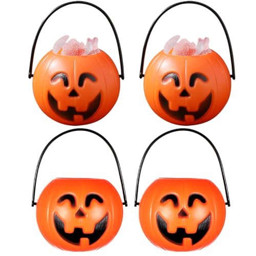 Veemoon 20er Set Halloween Kürbis Eimer Für Süßigkeiten – Orangefarbene Eimer Mit Griff Für Die Perfekte Halloween-Party Und Süßigkeiten-Sammeln Veemoon 20er Set Halloween Kürbis Eimer Für Süßigkeiten – Orangefarbene Eimer Mit Griff Für Die Perfekte Halloween-Party Und Süßigkeiten-Sammeln von Veemoon