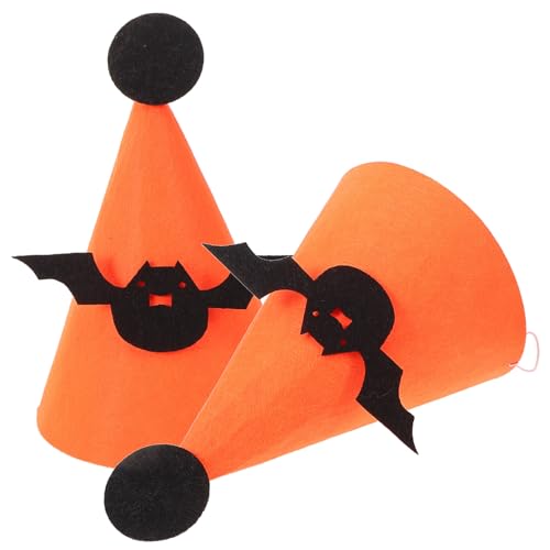 Veemoon 2Stücke Halloween Kinderhüte Verstellbare Kegelhüte mit Cartoon Bat Design Cosplay Zubehör für Halloween Partys Geburtstagsfeiern Veemoon 2Stücke Halloween Kinderhüte Verstellbare Kegelhüte mit Cartoon Bat Design Cosplay Zubehör für Halloween Partys Geburtstagsfeiern von Veemoon