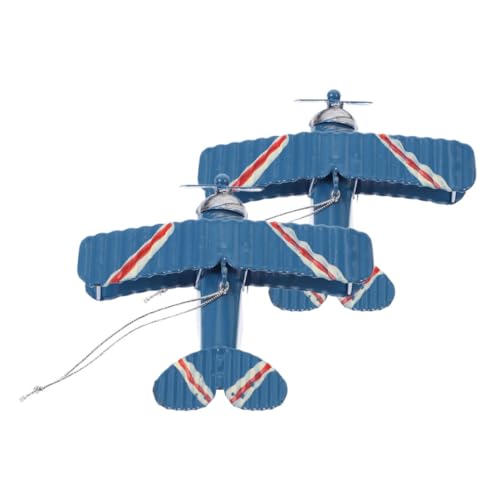 Veemoon 2Stücke Retro Flugzeugmodell Detaillierte Simulation Von Flugzeugen Vintage Eisen Flugzeugdekoration Für Heim Und Büro Kleine Flugzeugornamente von Veemoon