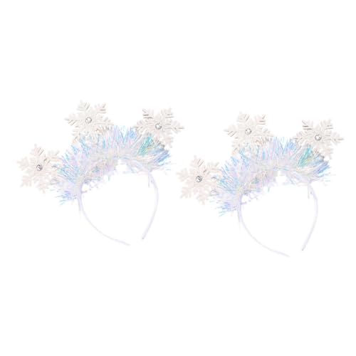 Veemoon 2Stücke Weihnachts Schneeflocken Stirnbänder für Mädchen Festliche Haardekoration für Weihnachtsfeiern und Maskeraden Einfache Handhabung als Veemoon 2Stücke Weihnachts Schneeflocken Stirnbänder für Mädchen Festliche Haardekoration für Weihnachtsfeiern und Maskeraden Einfache Handhabung als von Veemoon