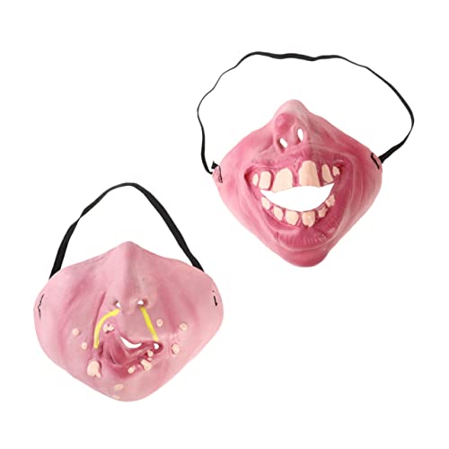 Veemoon 2stücke Halloween Halbgesicht Lustige Partymasken Für Kostüme Für Halloween-feiern Und Cosplay Kreative Gesichtsbedeckungen Für Unvergessliche Erinnerungen Veemoon 2stücke Halloween Halbgesicht Lustige Partymasken Für Kostüme Für Halloween-feiern Und Cosplay Kreative Gesichtsbedeckungen Für Unvergessliche Erinnerungen von Veemoon