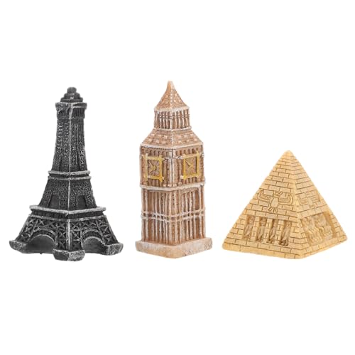 Veemoon 3 Stück Miniatur -Szenenzubehör Eiffelturmstatue Materialien für Architekturmodelle Desktop - Miniaturfigur Einer ägyptischen Pyramide Pyramidenstatue Harz Veemoon 3 Stück Miniatur -Szenenzubehör Eiffelturmstatue Materialien für Architekturmodelle Desktop - Miniaturfigur Einer ägyptischen Pyramide Pyramidenstatue Harz von Veemoon
