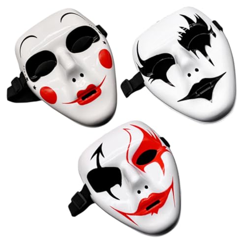 Veemoon 3 Stück Party-Maske Masken Augenmaske Halloween-Horror Paar Maskerade Halloween reinigen Gesicht halloween mask halloweenmaske mouth mask beängstigende Maske Cosplay-Maske Plastik Veemoon 3 Stück Party-Maske Masken Augenmaske Halloween-Horror Paar Maskerade Halloween reinigen Gesicht halloween mask halloweenmaske mouth mask beängstigende Maske Cosplay-Maske Plastik von Veemoon