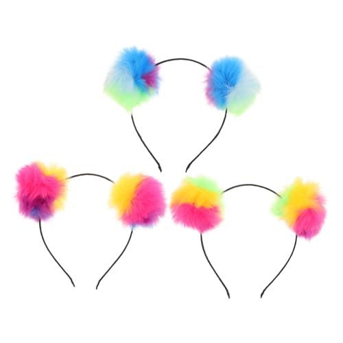 Veemoon 3 Stück Pompom Haarband für Mädchen Farbwechselnde Flauschige Bälle für Kostümpartys Geburtstagsfeiern und Festivals Veemoon 3 Stück Pompom Haarband für Mädchen Farbwechselnde Flauschige Bälle für Kostümpartys Geburtstagsfeiern und Festivals von Veemoon