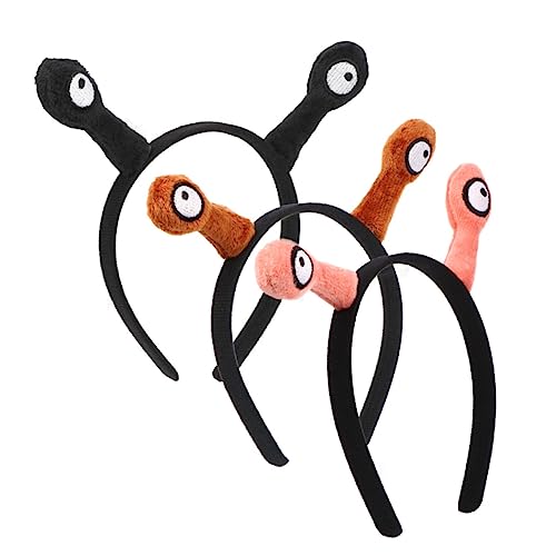 Veemoon 3 Stück Teiliges Cartoon Tierkopf Haarband mit Dehnbaren Insektenfühlern Leichtes Bequemes Stirnband für Party Fasching und Erwachsene Accessoire Zufällige Farbe von Veemoon