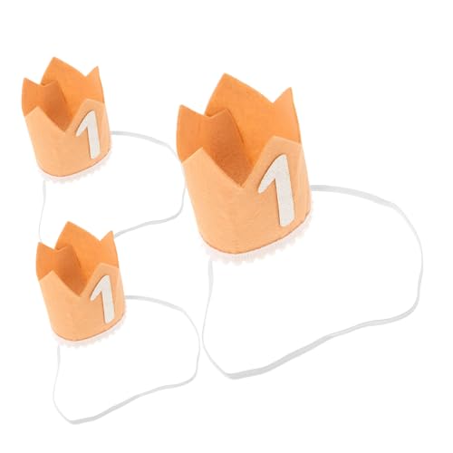 Veemoon 3 Stück Teiliges Geburtstagskrone Leichte und Bequeme Pailletten Kronenhüte Vielseitig Einsetzbar für Jungen und Mädchen für Fotoshootings und Geburtstagsfeiern von Veemoon