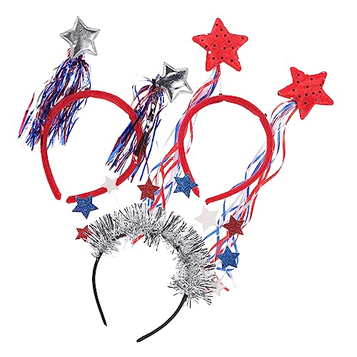 Veemoon 3 Stück Teiliges Independence Day Stirnband mit Amerikanischer Flagge Langlebig und Festliches Haarband für Party und Patriotische Feierlichkeiten Veemoon 3 Stück Teiliges Independence Day Stirnband mit Amerikanischer Flagge Langlebig und Festliches Haarband für Party und Patriotische Feierlichkeiten von Veemoon
