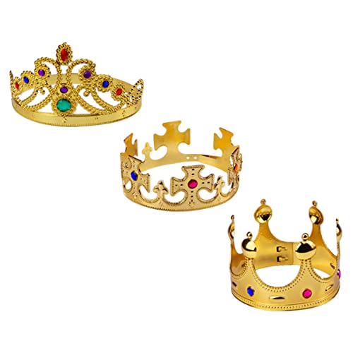 Veemoon 3 Stück Teiliges Krone Haarreifen für Mädchen Diadem für Partys Geburtstage und Auftritte Leicht und Bequem Goldene Prinzessin Tiara Accessoire Veemoon 3 Stück Teiliges Krone Haarreifen für Mädchen Diadem für Partys Geburtstage und Auftritte Leicht und Bequem Goldene Prinzessin Tiara Accessoire von Veemoon