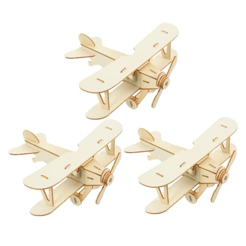 Veemoon 3-teiliges Flugzeug-spielzeugmodell: DIY-holzflugzeugspielzeug, Unfertiges Holzmodellflugzeug Zum Bemalen, Holzhandwerksgleiter Für Heimaktivitäten, Bastelprojekte, Beige Veemoon 3-teiliges Flugzeug-spielzeugmodell: DIY-holzflugzeugspielzeug, Unfertiges Holzmodellflugzeug Zum Bemalen, Holzhandwerksgleiter Für Heimaktivitäten, Bastelprojekte, Beige von Veemoon