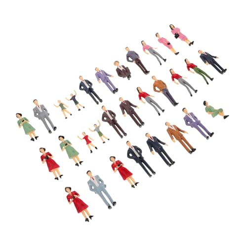 Veemoon 30 Stück Sandtisch-Charaktermodell Miniaturszenenmenschen Requisiten für Miniaturszenen ABS-Miniaturfiguren winzige Menschenfiguren Figuren für Puppenhaus Modelszene ABS-Kunststoff Veemoon 30 Stück Sandtisch-Charaktermodell Miniaturszenenmenschen Requisiten für Miniaturszenen ABS-Miniaturfiguren winzige Menschenfiguren Figuren für Puppenhaus Modelszene ABS-Kunststoff von Veemoon