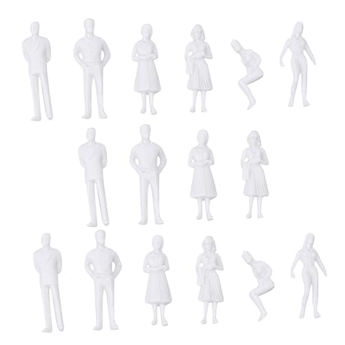 Veemoon 30 Stück Weißes kleines Mann Model Mini gefälscht Terrain Menschen unbemalte Figur unbemaltes Modell Sandkasten Modell Figur vorbildliches Modell Plastik Veemoon 30 Stück Weißes kleines Mann Model Mini gefälscht Terrain Menschen unbemalte Figur unbemaltes Modell Sandkasten Modell Figur vorbildliches Modell Plastik von Veemoon