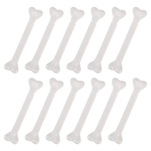 Veemoon 36 Stück Künstliche Knochen 6 3 cm Lange Mini-Kunststoffknochen Skelett Gruselige Requisiten Für Halloween Cosplay Maskerade Party-Dekoration Zubehör – Weiß von Veemoon