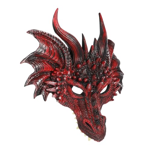 Veemoon 3D Drachenmaske Für Erwachsene Und - Gruselige Drachenkopf-Gesichtsmaske Für Halloween Kostümpartys Und Cosplay Ideal Als Halloween Dekoration Und Requisite von Veemoon