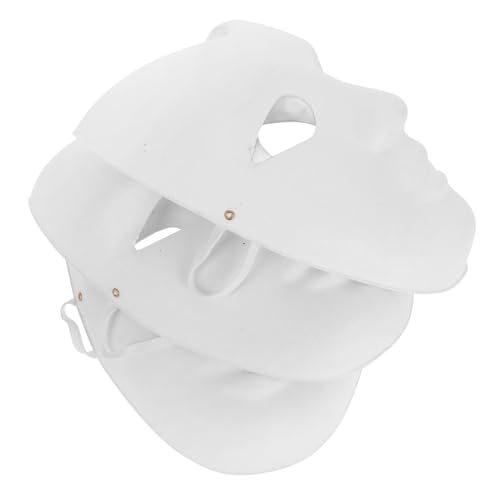 Veemoon 3Stücke DIY Weiße Papiermaske Handgemalte Maske für Wiederverwendbar für Halloween Karneval Kreative Bastelprojekte Fördert Künstlerische Veemoon 3Stücke DIY Weiße Papiermaske Handgemalte Maske für Wiederverwendbar für Halloween Karneval Kreative Bastelprojekte Fördert Künstlerische von Veemoon