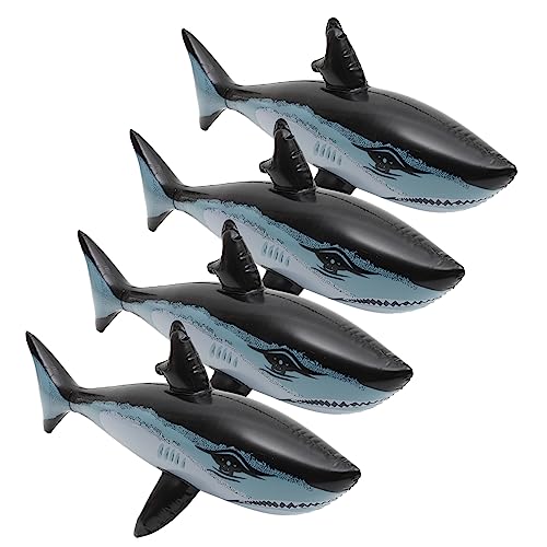 Veemoon 4 Stück Aufblasbare Meerestiere - Schwimmender Hai Und Dekoration Für Poolpartys - Interaktives Aus PVC Für Ideal Für Outdoor Aktivitäten Und Meeresdekoration Veemoon 4 Stück Aufblasbare Meerestiere - Schwimmender Hai Und Dekoration Für Poolpartys - Interaktives Aus PVC Für Ideal Für Outdoor Aktivitäten Und Meeresdekoration von Veemoon