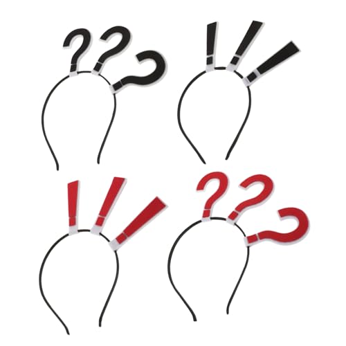 Veemoon 4 Stück Fragezeichen Stirnband Lustige Piktogramm Haarreifen für Damen Teenager Karneval Halloween Fasching Kreative Bequeme Vielseitige Haaraccessoires Veemoon 4 Stück Fragezeichen Stirnband Lustige Piktogramm Haarreifen für Damen Teenager Karneval Halloween Fasching Kreative Bequeme Vielseitige Haaraccessoires von Veemoon