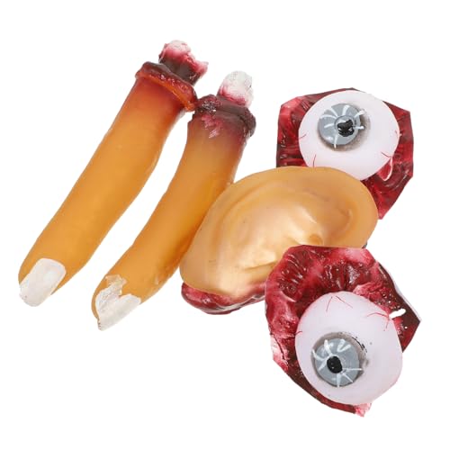 Veemoon 4 Stück Halloween Requisiten Set - Abgetrennte Körperteile - Gefälschte Finger Und Augäpfel Für Gruselige Cosplay Partys Spukhaus Dekoration Und Vampir Zombie Themenfeiern Veemoon 4 Stück Halloween Requisiten Set - Abgetrennte Körperteile - Gefälschte Finger Und Augäpfel Für Gruselige Cosplay Partys Spukhaus Dekoration Und Vampir Zombie Themenfeiern von Veemoon