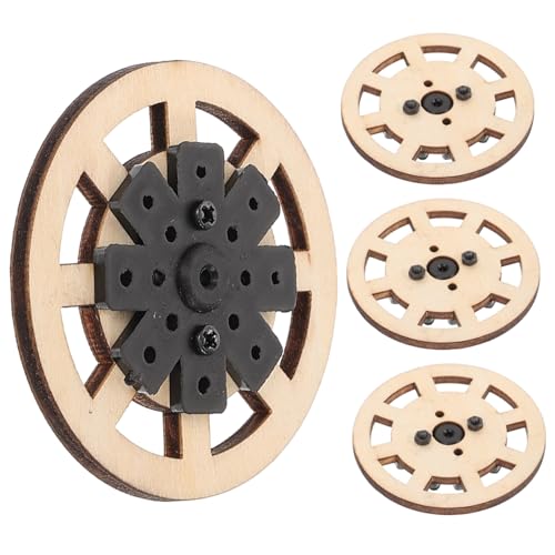 Veemoon 4 Stück Holzspielzeugräder für Ferngesteuerte Autos Robuste DIY Reifen für Spielzeugautos Ersatzräder zur Verbesserung Fahrzeugoptik Kreativität Veemoon 4 Stück Holzspielzeugräder für Ferngesteuerte Autos Robuste DIY Reifen für Spielzeugautos Ersatzräder zur Verbesserung Fahrzeugoptik Kreativität von Veemoon