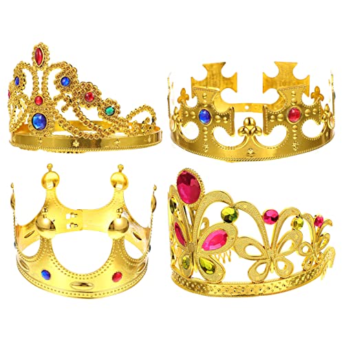 Veemoon 4 Stück Kindergeburtstagskrone mit Strass Zierliches Haarschmuck Accessoire für Partys für Kleine Prinzessinnen und Leicht und Tragbar Festliche Veemoon 4 Stück Kindergeburtstagskrone mit Strass Zierliches Haarschmuck Accessoire für Partys für Kleine Prinzessinnen und Leicht und Tragbar Festliche von Veemoon