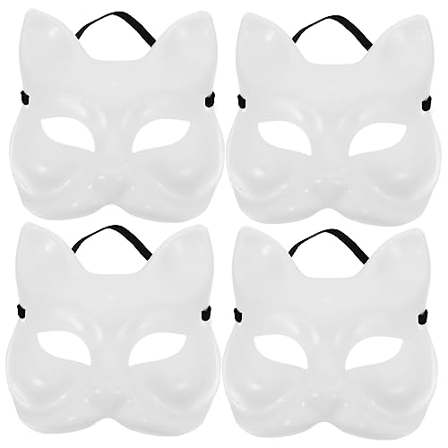 Veemoon 4 Stück Maske Party Realistische Gesichtsbehandlung Band Gesichter Fuchs Heimwerken Karikatur Pfote Blinken Leer Diy Machen Bausatz Henne Lackierbar Plastik Weiß Veemoon 4 Stück Maske Party Realistische Gesichtsbehandlung Band Gesichter Fuchs Heimwerken Karikatur Pfote Blinken Leer Diy Machen Bausatz Henne Lackierbar Plastik Weiß von Veemoon