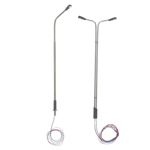 Veemoon 4 Stück Maßstab LED Beleuchtet Modell Straßenlaternen für Micro-landschaften Eisenbahn Diorama und Puppenhaus Dekoration Veemoon 4 Stück Maßstab LED Beleuchtet Modell Straßenlaternen für Micro-landschaften Eisenbahn Diorama und Puppenhaus Dekoration von Veemoon