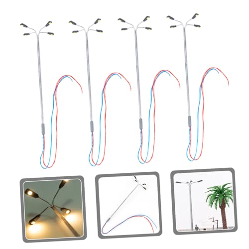 Veemoon 4stücke Miniatur Lichter Led Modelle Für Puppenhäuser Garten Dekoration Mit Straßenlaterne Ornament DIY Bastelprojekt von Veemoon