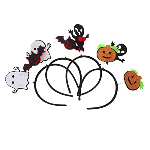 Veemoon 4 Stück Teiliges Halloween Haarreif aus Strapazierfähigem Material mit Kürbis Geist Monster und Fledermaus Designs als Kostüm Accessoire für Party Karneval und Bühnenauftritte Veemoon 4 Stück Teiliges Halloween Haarreif aus Strapazierfähigem Material mit Kürbis Geist Monster und Fledermaus Designs als Kostüm Accessoire für Party Karneval und Bühnenauftritte von Veemoon