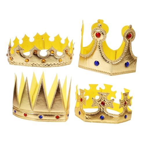 Veemoon 4 Stück Teiliges Kronen Haarband mit Glitzer Stabile und Auffällige Geburtstags und Cosplay Kronen für Mädchen Leichte Bequeme Kinderkostüm Accessoires für Alltag und Bühne Veemoon 4 Stück Teiliges Kronen Haarband mit Glitzer Stabile und Auffällige Geburtstags und Cosplay Kronen für Mädchen Leichte Bequeme Kinderkostüm Accessoires für Alltag und Bühne von Veemoon