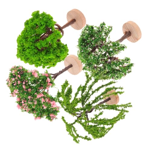 Veemoon Landschaft Szene Miniatur Baum Set 4 Stücke Kunststoff Künstliche Bonsai Bäume Für Decor von Veemoon