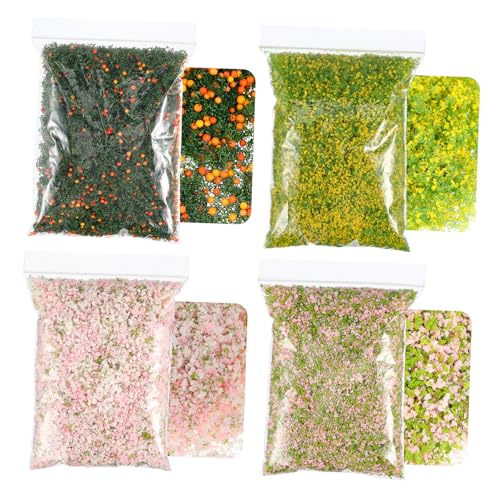 Veemoon 4packungen Pack DIY Modellbaum Foliage Für Miniatur Landschaften Realistische Streumaterialien Für Architektur Und Tabletop-Spiele Vielfältige Farben Für Kreative Projekte von Veemoon
