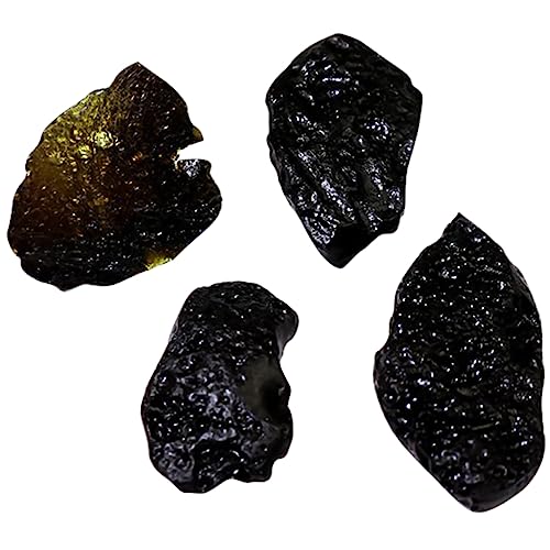 Veemoon 4er Set Tektit Proben - Echte Meteoriten Für Wissenschaftliche Zwecke - Ideal Als Schulproben Oder Dekoratives Ornament Größe 2 5 3 5 cm Faszinierende Naturwunder Für Sammler Veemoon 4er Set Tektit Proben - Echte Meteoriten Für Wissenschaftliche Zwecke - Ideal Als Schulproben Oder Dekoratives Ornament Größe 2 5 3 5 cm Faszinierende Naturwunder Für Sammler von Veemoon