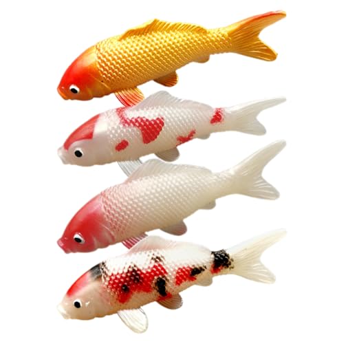 Veemoon 4pcs Floating Koi Fish, Fake Aquarium Goldfish Realistic Fishtank Decoration Artificial Koi Fish for Pond Household Aquarium Fishtank Indoor and Outdoor PVC Veemoon 4pcs Floating Koi Fish, Fake Aquarium Goldfish Realistic Fishtank Decoration Artificial Koi Fish for Pond Household Aquarium Fishtank Indoor and Outdoor PVC von Veemoon