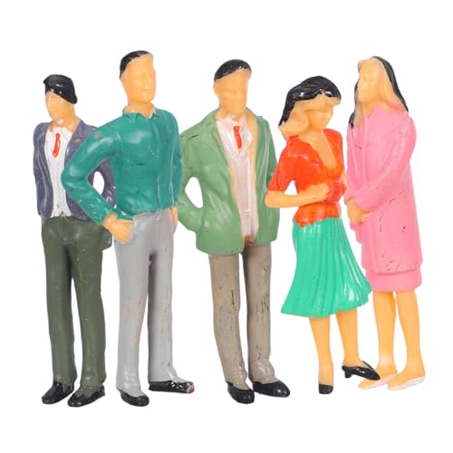 Veemoon 5 Stück Miniaturfiguren Miniaturszenen Menschen Maßstabsgetreue Modellfiguren Winzige Menschenfiguren DIY Modellfiguren Modellbausatzfiguren Maßstabsgetreue von Veemoon