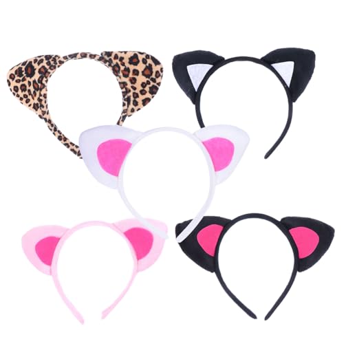 Veemoon 5 Stück Teiliges Katzenohren Stirnband Cartoon Tierkopf Haarreif Bequem Rutschfest Geeignet für Erwachsene für Cosplay Party Kostüm Vielseitiges Accessoire Veemoon 5 Stück Teiliges Katzenohren Stirnband Cartoon Tierkopf Haarreif Bequem Rutschfest Geeignet für Erwachsene für Cosplay Party Kostüm Vielseitiges Accessoire von Veemoon