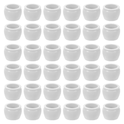 Veemoon 50 Stück DIY Mini Pflanzgefäße für Puppenhaus und Gartendekoration Accessoires für Projekte und Outdoor von Veemoon