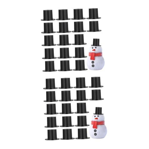 Veemoon 50 Stück Mini Schwarze Zylinder Hüte Für Schneemann Basteln - Kunststoff Zaubererhüte Für Weihnachtsfeier Dekoration - Geschenktüten Und Puppen Bastelbedarf Veemoon 50 Stück Mini Schwarze Zylinder Hüte Für Schneemann Basteln - Kunststoff Zaubererhüte Für Weihnachtsfeier Dekoration - Geschenktüten Und Puppen Bastelbedarf von Veemoon
